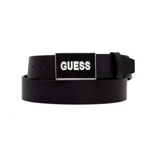 GUESS CINTURA UOMO LOGO FRONTALE VERA PELLE FIBBIA BELT BOY CINTA M4YZ13L0UL0 - Foto 1 di 3