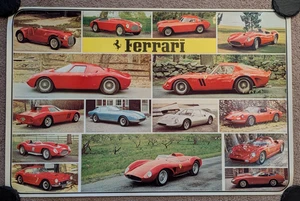 Vintage Ferrari Race Cars - Poster - Picture 1 of 5