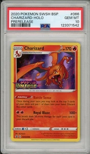 2020 Pokemon SWSH Black Star Promo Charizard Holo Prerelease #066 PSA 10 - Picture 1 of 2