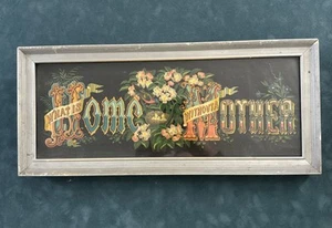 Antica arte incorniciata 1889 Dreyfuss Sachs cosa è casa senza madre - Foto 1 di 9
