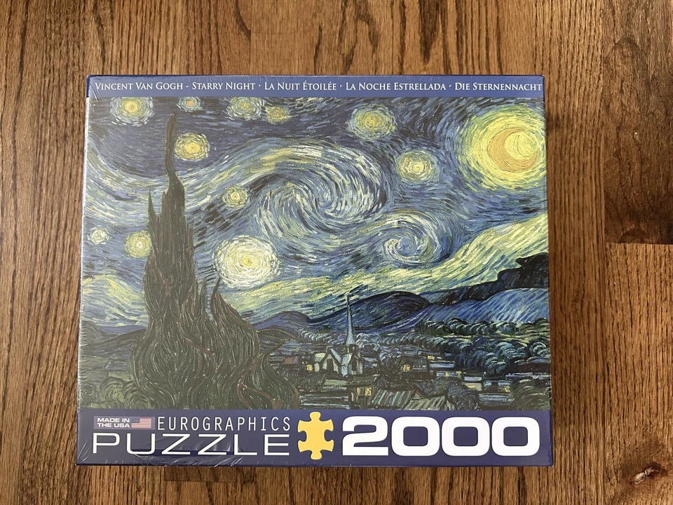 NEW EuroGraphics • STARRY NIGHT • Vincent Van Gogh • Puzzle 2000 Piece SEALED! - Image 1 of 1