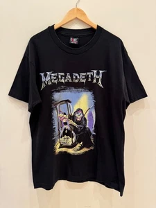 Vintage 1992 Megadeath Countdown To Extinction Giant Black Tour Shirt XL - Picture 1 of 8