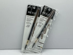 2 PACK - Revlon Colorstay Brow Pencil Angled Tip - 210 SOFT BROWN - Picture 1 of 9
