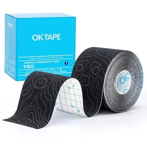 Cinta de kinesiología OK TAPE PRO 2 pulgadas x 16 pies elástica terapéutica atlética sin látex Ta - Imagen 1 de 11