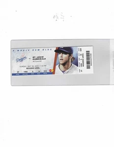 DODGERS vs CARDINALS 5/26/2013 TICKET KERSHAW - Picture 1 of 1