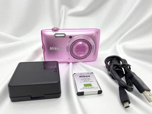 [Mint] Nikon COOLPIX A300 Pink 20.0MP Digital Camera w/Battery Charger - Picture 1 of 6