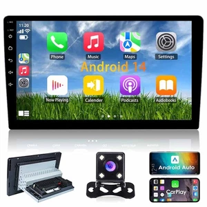 10,1" Single 1 DIN Android 14 Autoradio Stereo GPS Navi BT Carplay Touchscreen - Bild 1 von 13