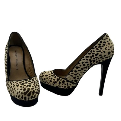 Bomba de plataforma con estampado animal de lavandería china para mujer talla 8 Foto 1 de 4