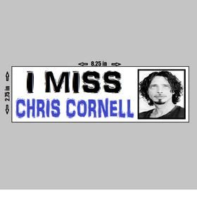 Vinyl Bumper Sticker - I Miss Chris Cornell Photograph Soundgarden Audio Slave - Picture 1 of 1