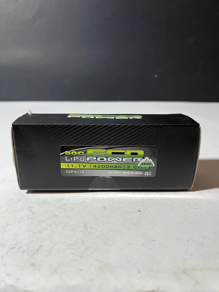 EcoPower "Trail" 3S Shorty 50C LiPo Battery (11.1V/4200mAh) Deans Connector - Image 1 of 3