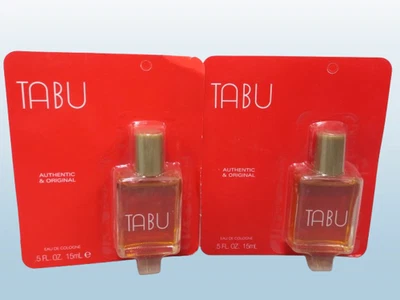 LOTE DE 2 DANA TABU EAU DE COLOGNE 0,5 OZ Foto 1 de 3
