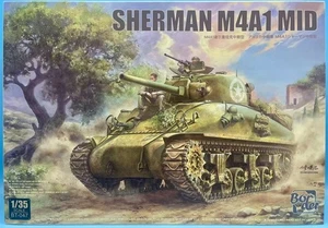 Border 1/35 BT-047 Sherman M4A1 Mid w/ A full set of US Army packages & supplies - Picture 1 of 10