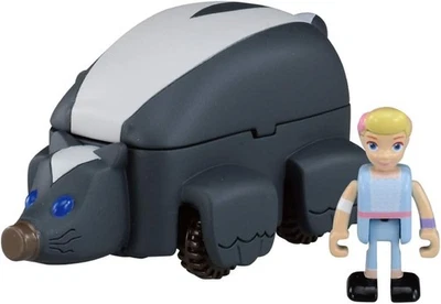 Mini brinquedo de carro Takara Tomy Dream Tomica Ride On Toy Story TS-02 Bo Peep & Skunk - Imagem 1 de 4