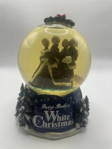 Vintage Schneekugel weiß Weihnachten Irving Berlin Bing Crosby 2000 Musical - Bild 1 von 9
