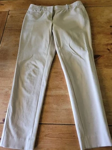 WhiteHouse Black Market Women’s Ankle Pants 6R Beige Stretchy Slim Fit 32" Waist - Picture 1 of 8