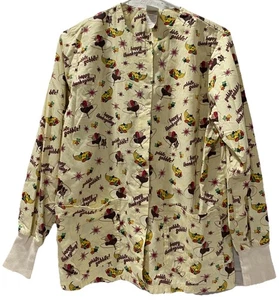 Scrub Jacket Happy Thanksgiving Turkey Uniform Advantage UA Small Gobble Gobble - Picture 1 of 13