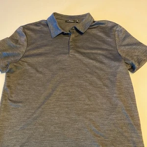 Camisa Polo Marc Anthony Gris Carbón Manga Corta Calce Ajustado Para Hombre Grande - Imagen 1 de 7