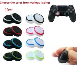 10pcs Rubber Cover Thumb Grip Caps For PS5 PS4 Xbox One 360 Analog Controller - Picture 1 of 18