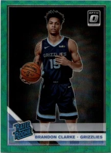 Donruss Optic Green Wave #194 2019-20 clasificación Brandon Clarke novato RR - casi nuevo-como nuevo - Imagen 1 de 2