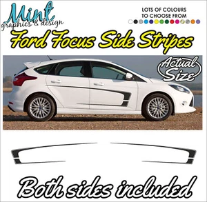 Ford Focus ST Zetec Stripes RS 3/5 puertas calcomanías pegatinas gráficos envío y devolución gratuitos 009 - Imagen 1 de 4