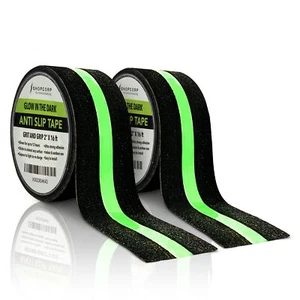 Anti Slip Glow In The Dark Traction Tape 2inch X 16ft “ Heavy Duty Adhesive Grip - Picture 1 of 7