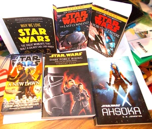 6 LOT STAR WARS PAPERBACK BOOKS PRE-OWNED:NAPZOK WHY WE LOVE+4 ZAHN & 1 JOHNSTON - Picture 1 of 16
