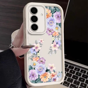 Funda de teléfono suave con flores para Samsung Galaxy A16 A56 A55 A25 A05S S25 Ultra Cover - Imagen 1 de 18