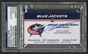Jarmo Kekalainen signed autograph auto Columbus Blue Jackets Business Card PSA - Picture 1 of 1