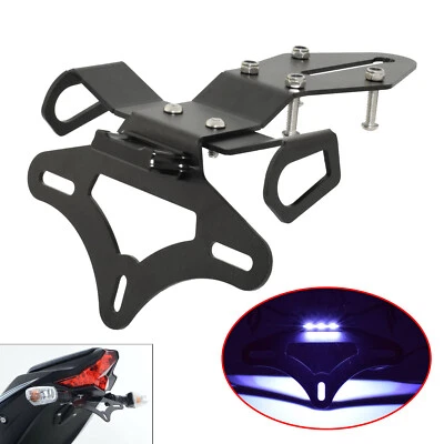 Soporte de marco de matrícula cola ordenado para KAWASAKI Ninja ZX-10R ZX-10RR 2016-2020 Foto 1 de 4