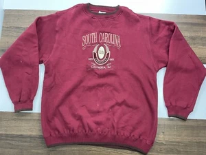 VINTAGE South Carolina Gamecocks Mens Size XL Embroidered Sweater College Sports - Picture 1 of 10