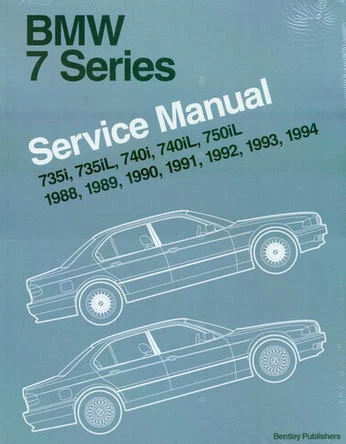 MANUAL DE TIENDA BMW SERVICIO REPARACIÓN BENTLEY E32 LIBRO 750iL 740i 735i 7-SERIE 735iL 7 Foto 1 de 1