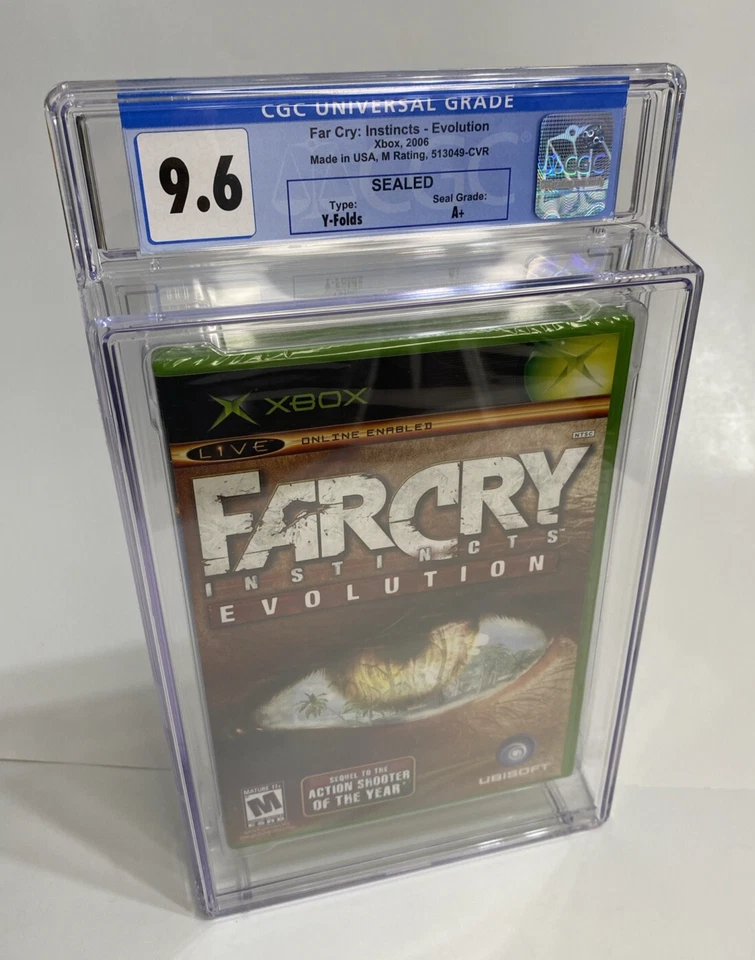 9.6 A+ SEALED Far Cry Instincts Evolution CGC POP 2 (Microsoft NEW Xbox, 2006) - Image 1 of 4