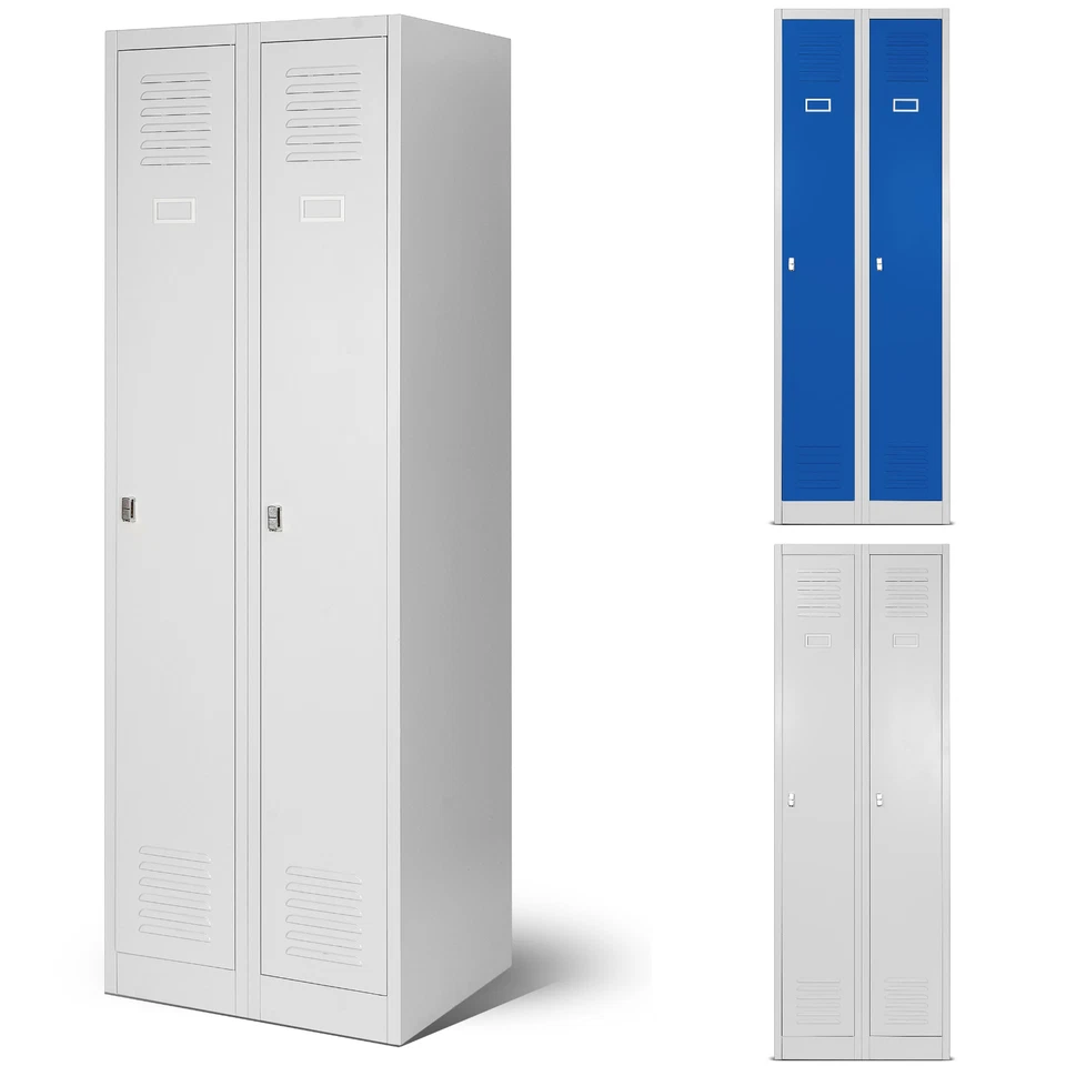 Spind Umkleidespind Doppelspind Metallschrank Umkleideschrank Metallspind Spint - Bild 1 von 4