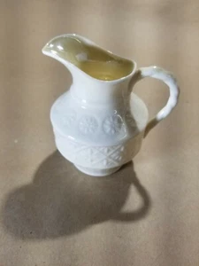 Vintage Belleek Creamer 4th Mark 1st Green 1946-1955 3.5"H X 3.5"W - Picture 1 of 6