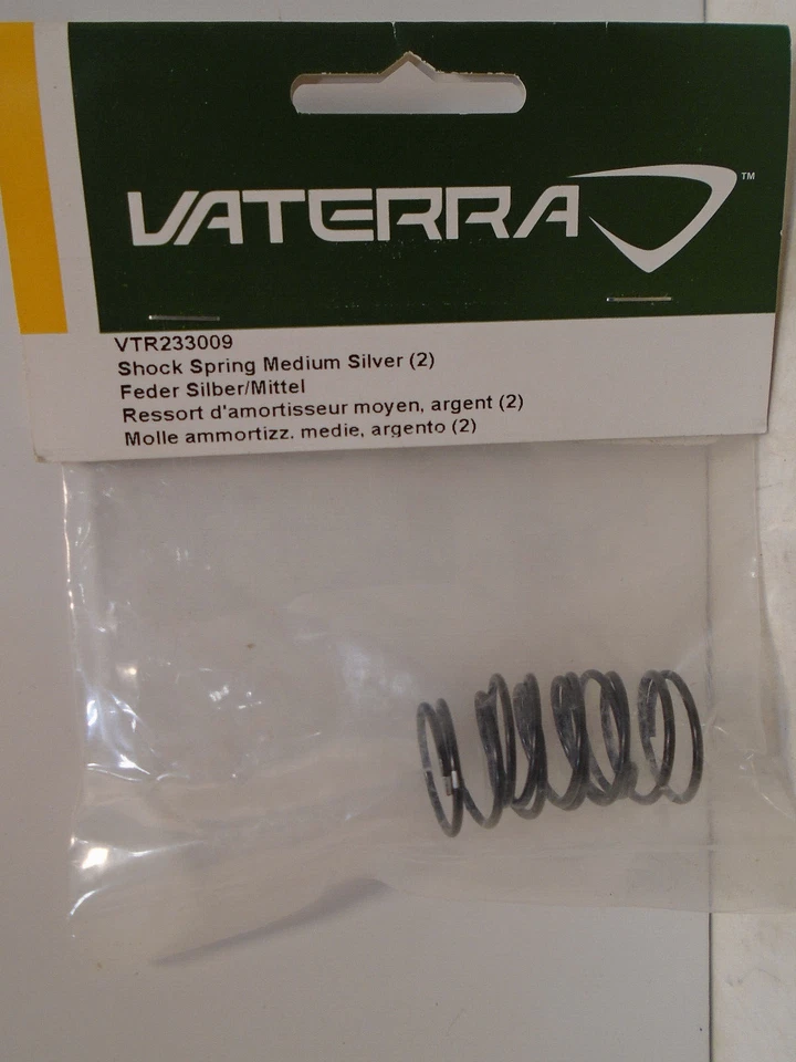Muelle amortiguador Vaterra VTR233009 mediano plateado (2) DESCONTINUADO Foto 1 de 1