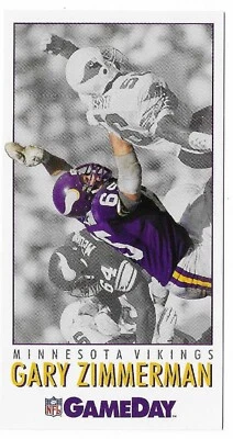 GARY ZIMMERMAN 1992 GameDay Football # 136 Minnesota Vikings HOF NM - MT - Image 1 of 3