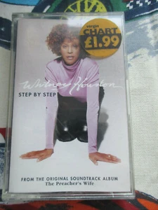 WHITNEY HOUSTON STEP BY STEP 1996 ARISTA RECORDS 2 TRACK AUDIO CASSETTE SINGLE - Picture 1 of 6