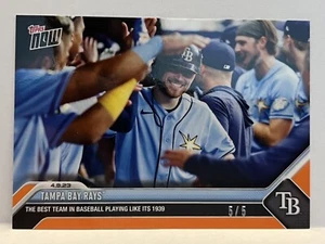 2023 Topps Now #88 Tampa Bay Best Team in Baseball Orange Parallel 5/5 - Picture 1 of 1