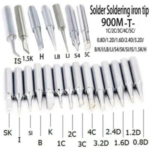 900M-T Soldering Iron Tips 936 937 376 Replacement Copper Soldering Head Tools - Picture 1 of 29