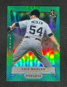 2012 Panini Prizm Kris Medlen Green Prizm #93