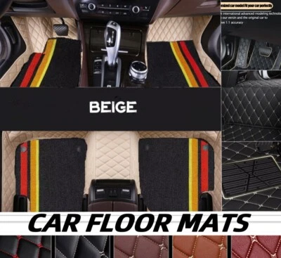 For Toyota Car Floor Mats All Models Waterproof PU Leather Carpet Liner Auto Rug - Image 1 of 4
