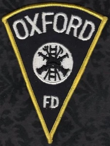 Vintage Oxford Ohio Fire Dept. Patch Cheesecloth Backing - Picture 1 of 2