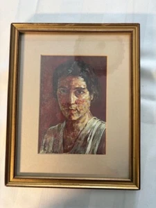 Gerahmtes Aquarell, Die Frau de Mailers (G. Bryer), The Heights Gallery, - Bild 1 von 5