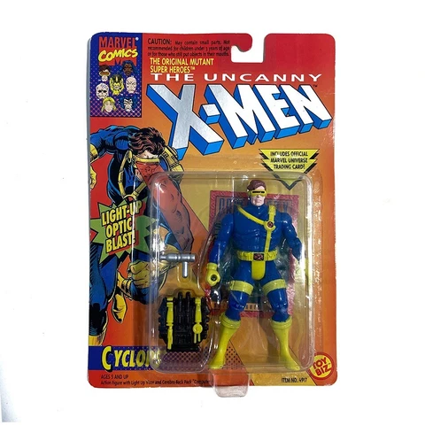 1993 The Uncanny X-Men Cyclops Action Figure Light-Up Optic Blast ToyBiz MOC NEW Cover