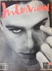 ANDY WARHOL'S INTERVIEW MAGAZINE MARCH 1990 ROB LOWE CAROL BURNETT DEAN STOCKWEL - Picture 1 of 1