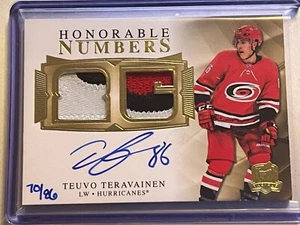 Teuvo Teravainen ehrenwerte Nummern/86 Patch Auto 2020-21 The Cup #HR-TT - Bild 1 von 2