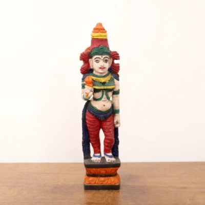 Estatua Lakshmi Parvati Estatuilla Hindú Antigua Templo Talla Decoración Ídolo Foto 1 de 4