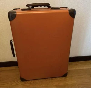 Globe Trotter Trolley Case Lugege Case Travel Bag Orange Size M - Picture 1 of 14