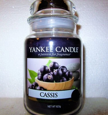 Yankee Candle Retired "CASSIS"~ Fruit ~European ~ Large 22 oz. ~ RARE ~ NEW - Image 1 of 2