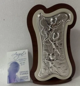 Sterling Silver Angel Plaque PL4032A - Imagen 1 de 1